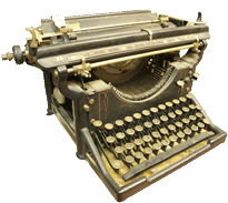 Bild von einer Schreibmaschine